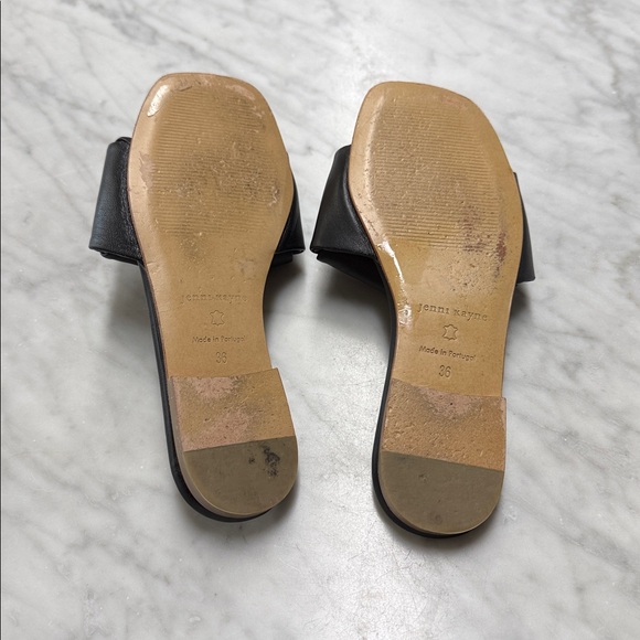 Jenni Kayne Women's Black Leather Dani Slide Size 36 - Picture 10 of 13
